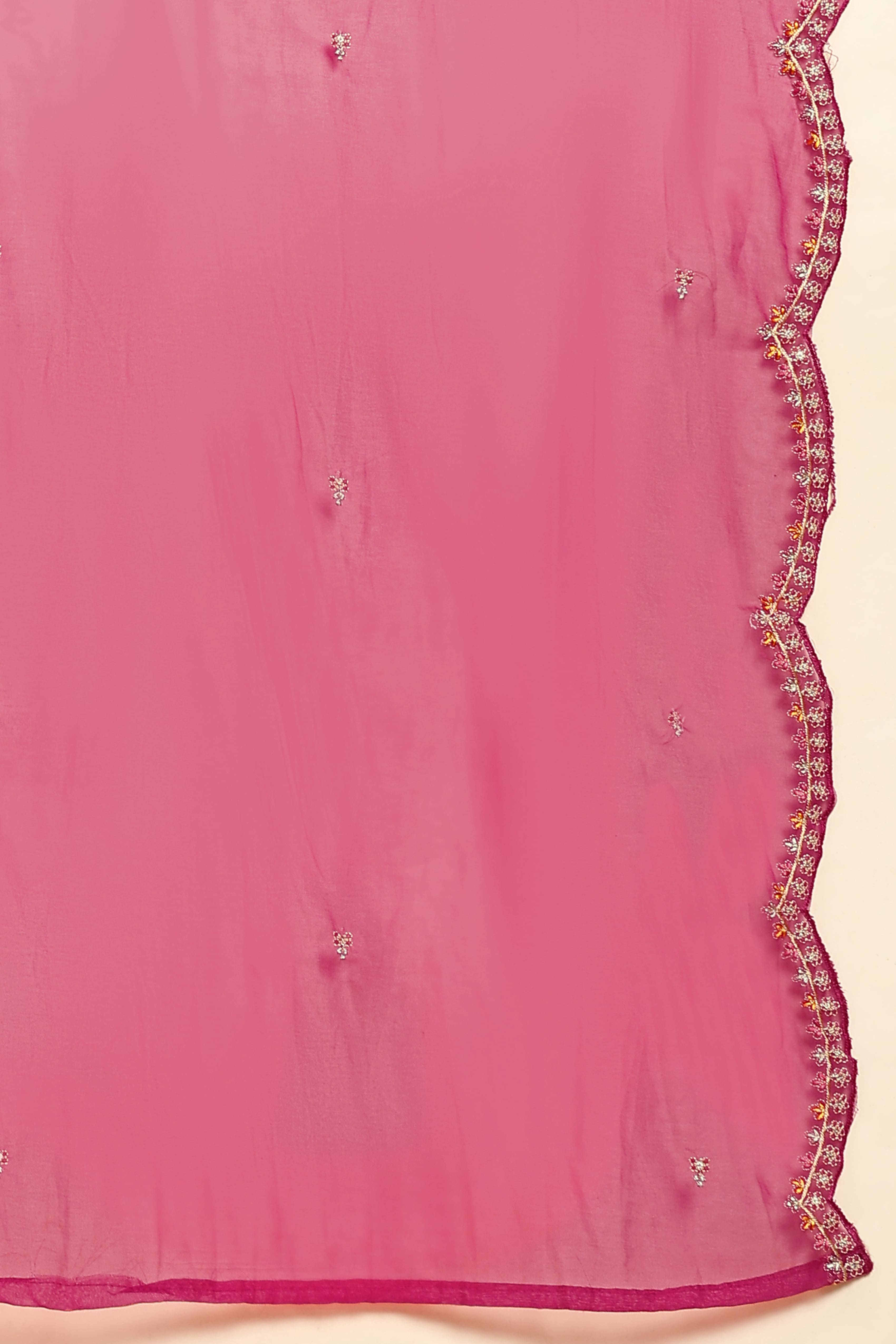 Pink Velvet Embroidery Salwar Suit Set with Dupatta For Women's Trendmallsin