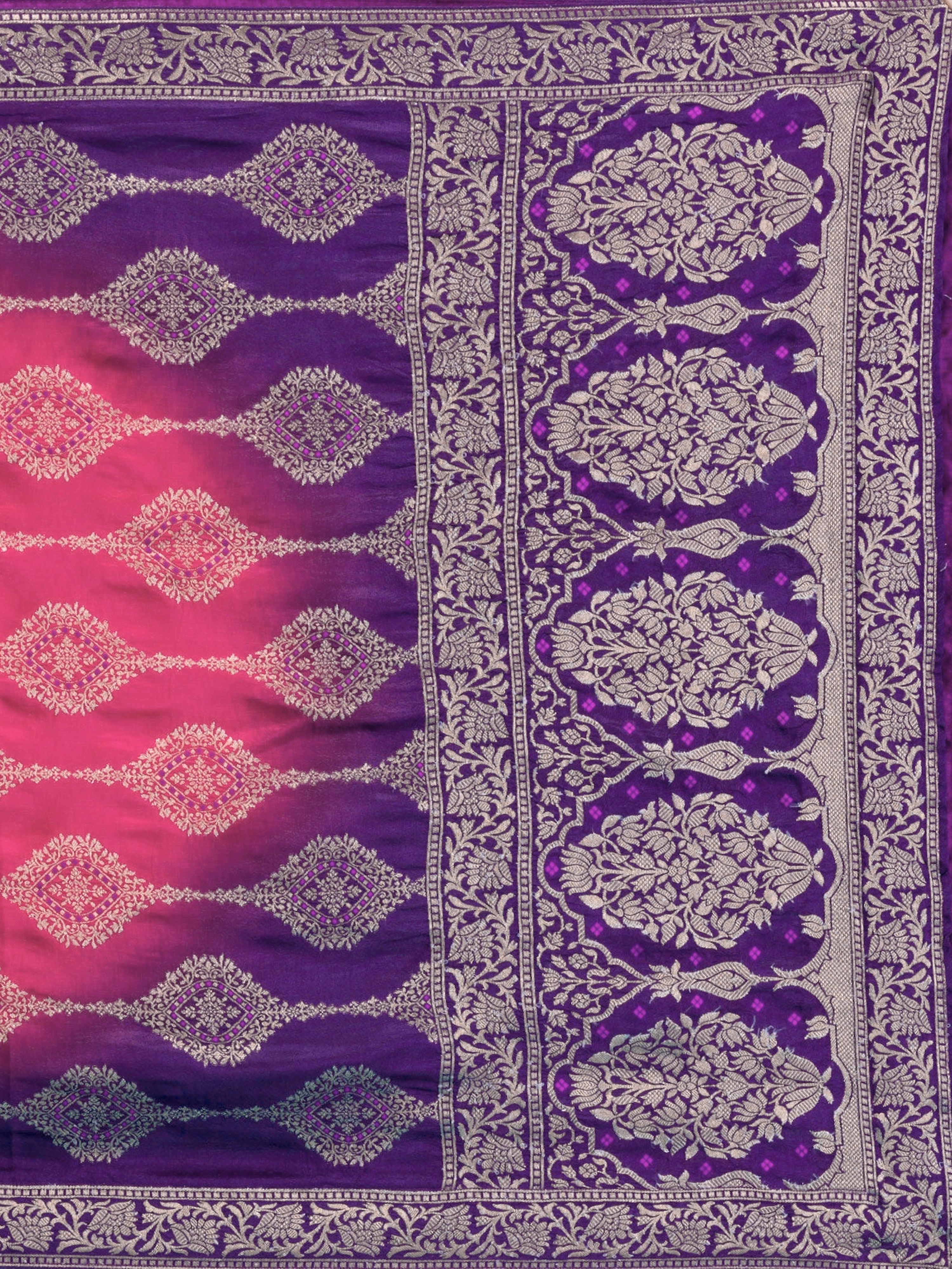 Purple Jequard Embroidery Salwar Suit With Dupatta
