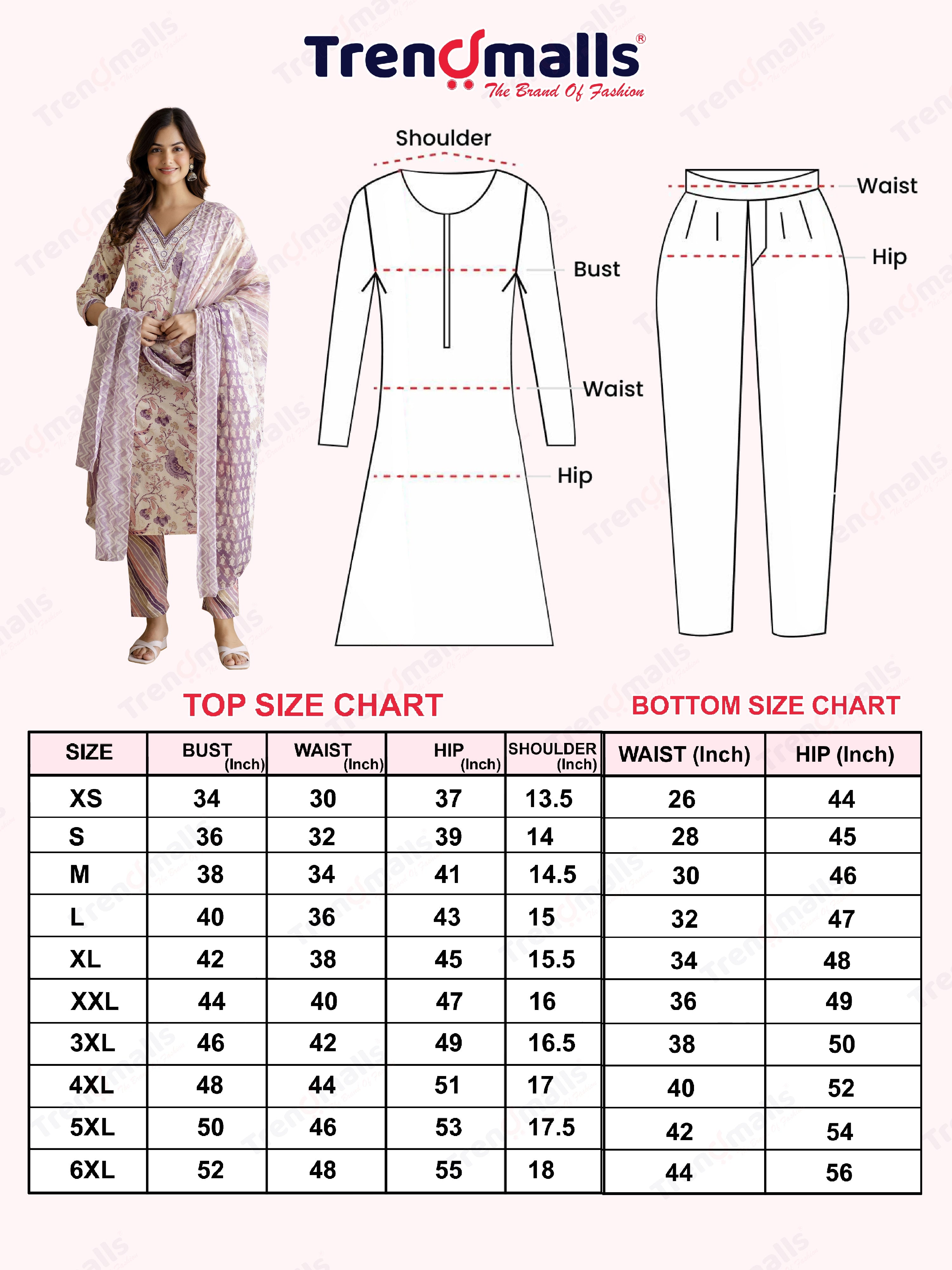 Offwhite Pure Cotton Floral Vine Print Kurta Pant with Dupatta Set Trendmalls