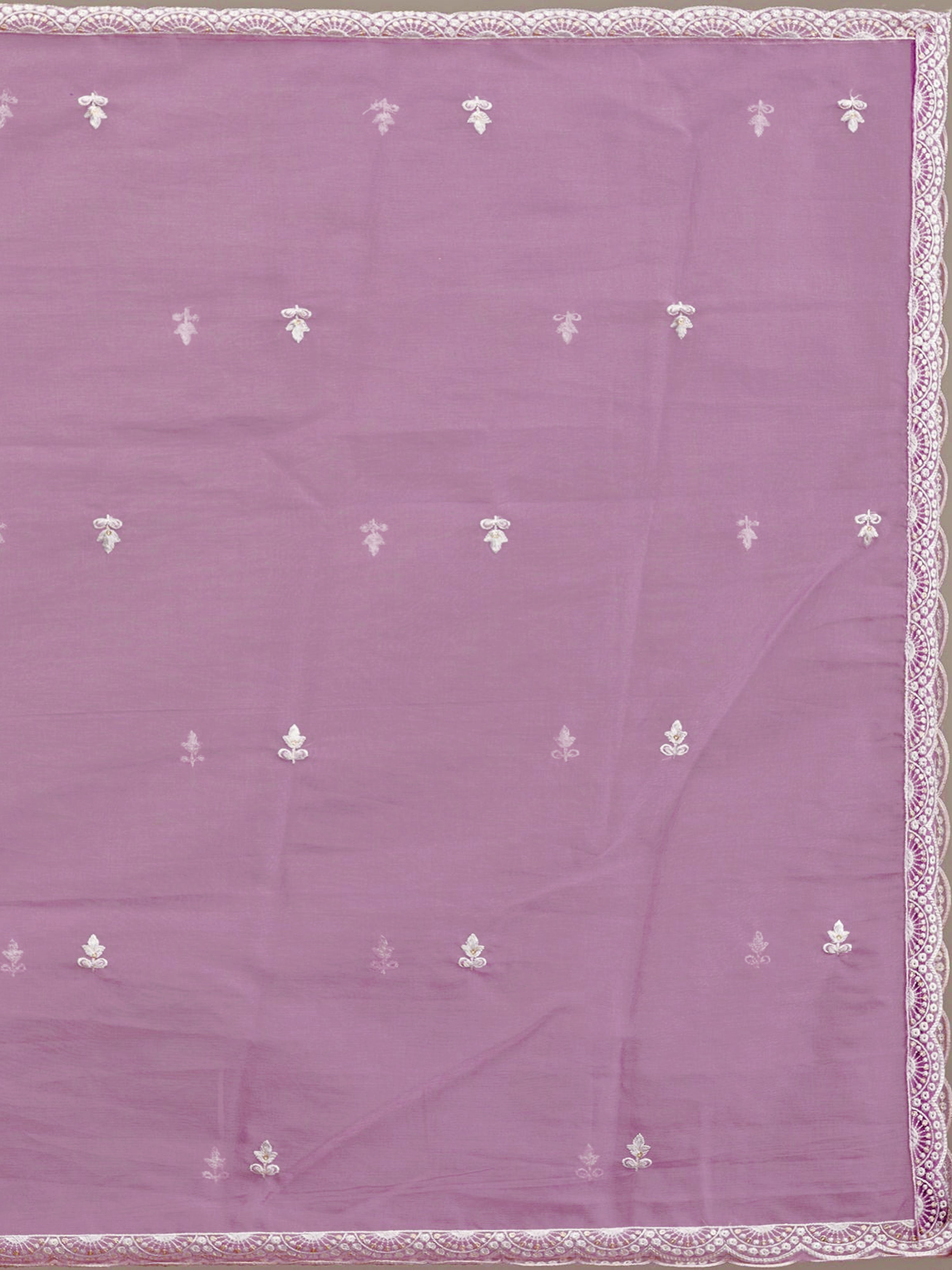 Lightpink Cotton Silk Embroidery Work Salwar Suit Dupatta