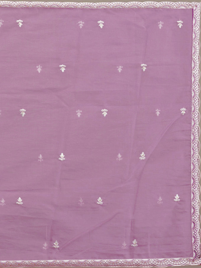 Lightpink Cotton Silk Embroidery Work Salwar Suit Dupatta