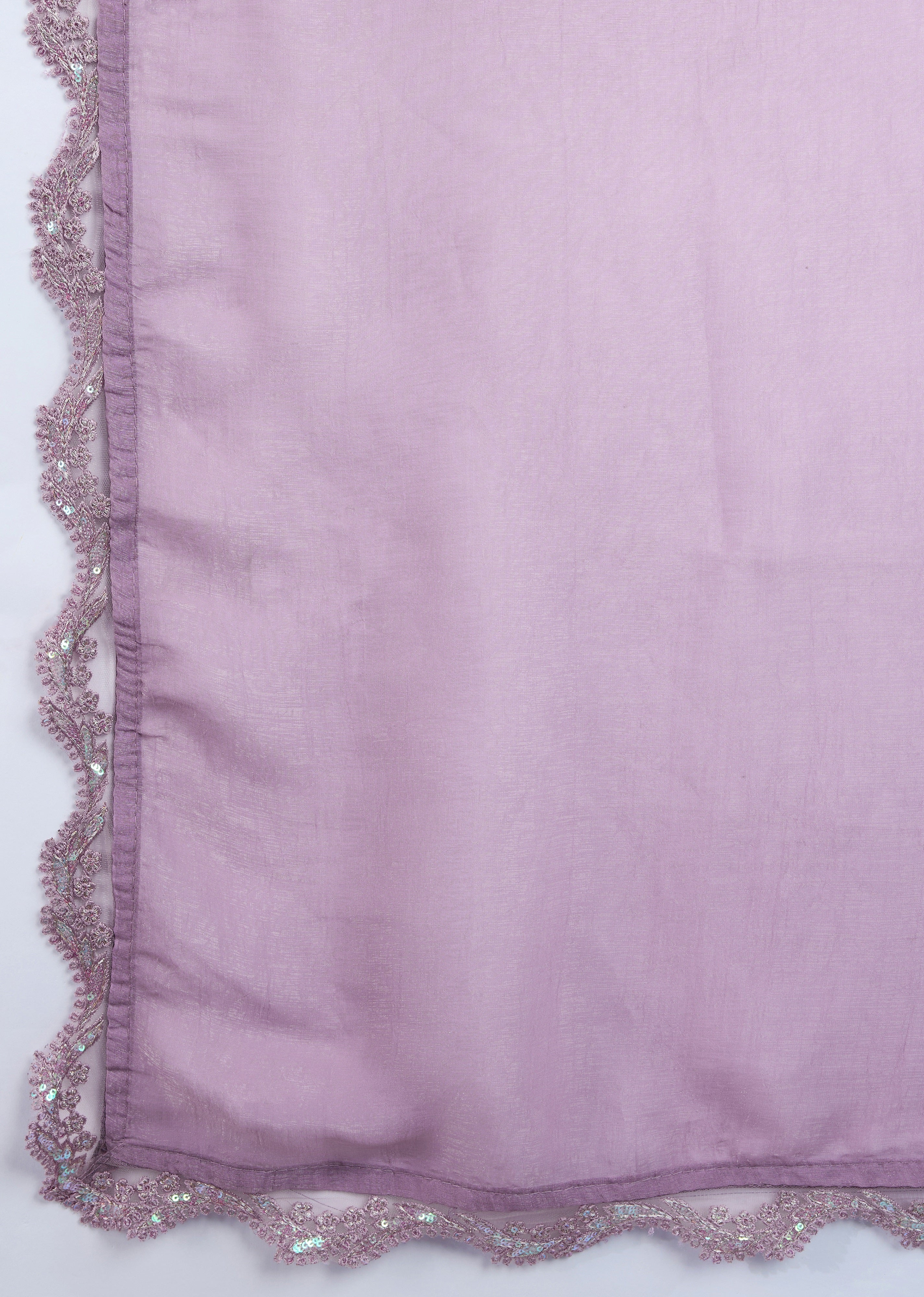 Women's Tussar Silk Sequence Embroidery Work Saree with Unstitch Blouse Piece Trendmalls