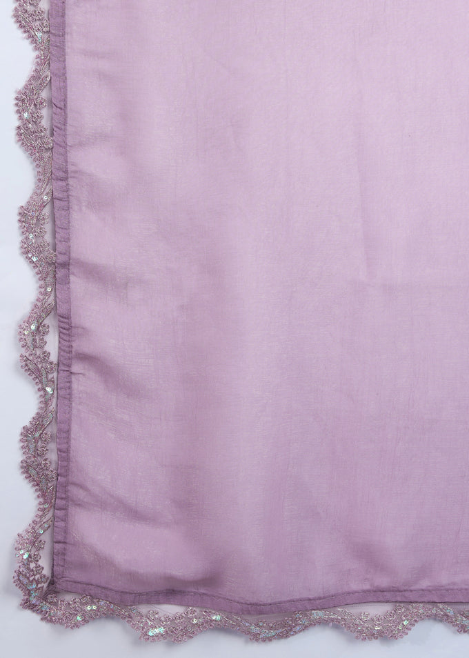 Women's Tussar Silk Sequence Embroidery Work Saree with Unstitch Blouse Piece Trendmalls