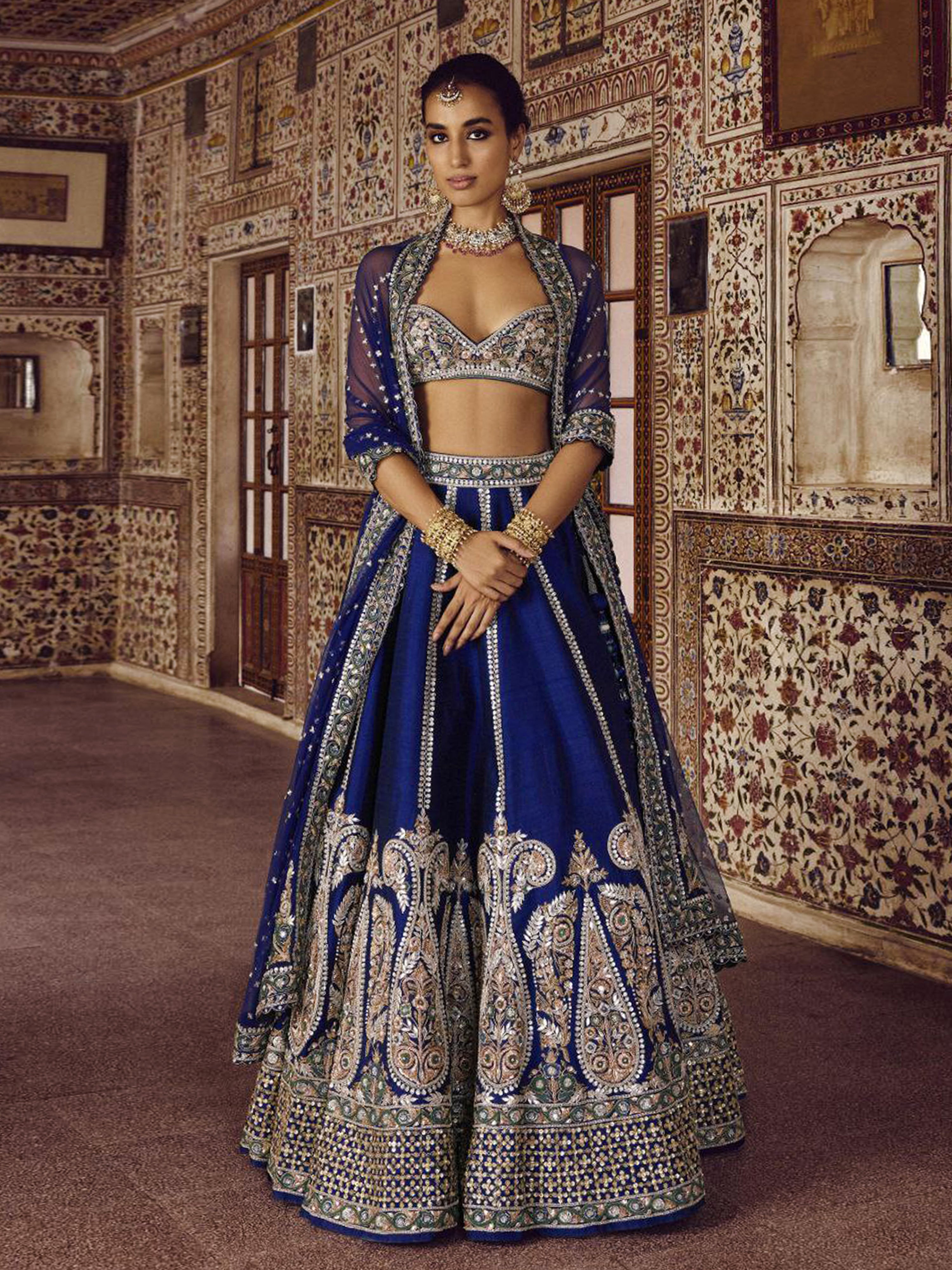 Art Silk Embroidery With Sequence Work Lehnga Choli With Dupatta