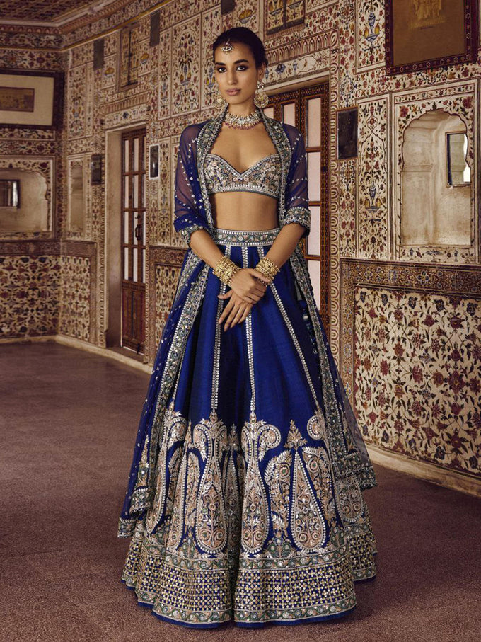 Art Silk Embroidery With Sequence Work Lehnga Choli With Dupatta