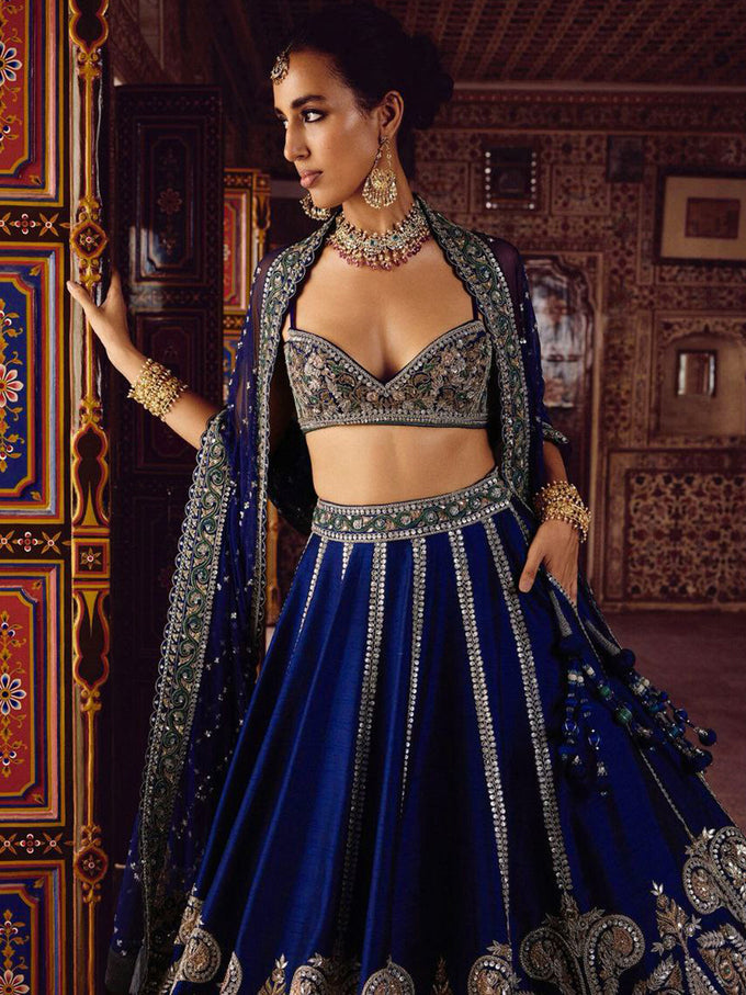 Art Silk Embroidery With Sequence Work Lehnga Choli With Dupatta