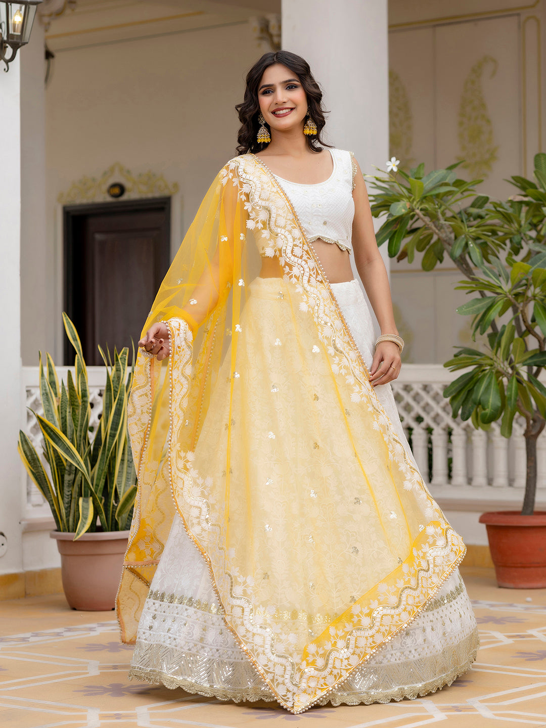 Women's Georgette Embroidery Lehenga Choli with Dupatta | Bridal Wedding Lehenga Choli for women Trendmalls