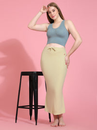 Polyester Spandex Fish Cut Saree Shapewear Petticoat for Women