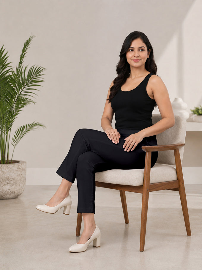 Super Cotton Stretch Pants Full Length for Women Breathable For Women's